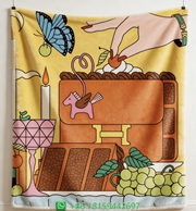 Hermes Throw Blankets
